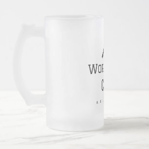 World best chef add name text cooking best barbecu frosted glass beer mug