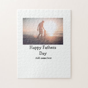 World best dad ever fat add name text sports text jigsaw puzzle