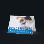 World Best Dad Photo Template Card<br><div class="desc">World Best Dad Photo Template Card customisable with your favourite father and son pic</div>