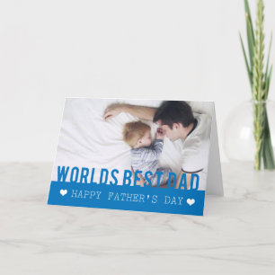 World Best Dad Photo Template Card