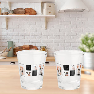 World Best Dog Mum   Collage Dog Photo Shot Glass