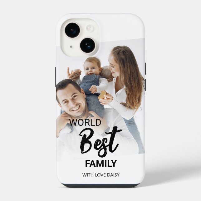 WORLD BEST FAMILY  iPhone CASE (Back)