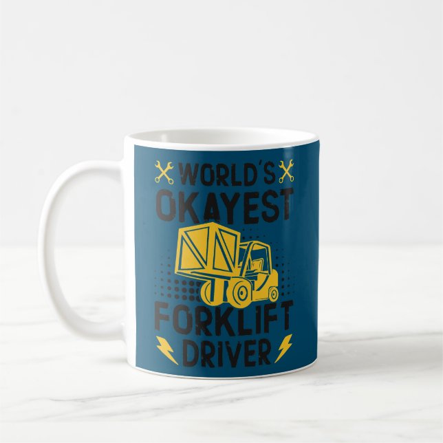 World Best Forklift Driver Forklift Driver Coffee Mug (Left)