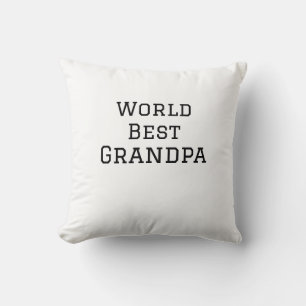 World best Grandpa add name text sports text simpl Cushion