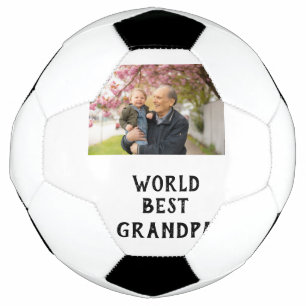 World best Grandpa photo name father's day grandpa Football