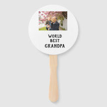 World best Grandpa photo name father's day grandpa