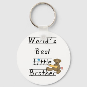 World Best Little Brother Tshirts and Gifts Key Ring