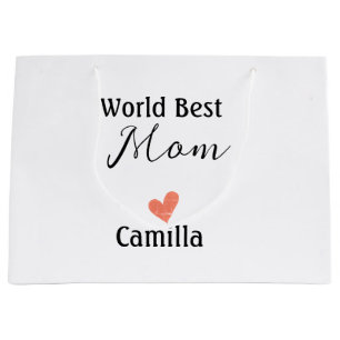 World best mom happy mother's day grandma namheart large gift bag