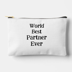 World best partner ever valentine's day lover gf accessory pouch