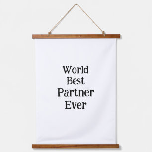 World best partner ever valentine's day lover gf hanging tapestry