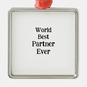 World best partner ever valentine's day lover gf metal tree decoration