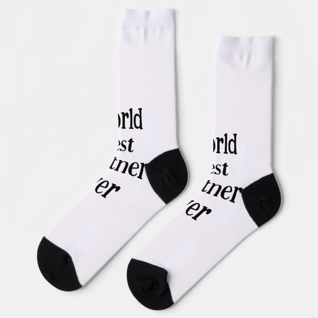 World best partner ever valentine's day lover gf  socks (Left)