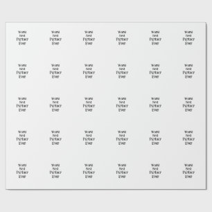 World best partner ever valentine's day lover gf wrapping paper