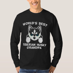 World Best Siberian Husky Grandpa 47 T-Shirt