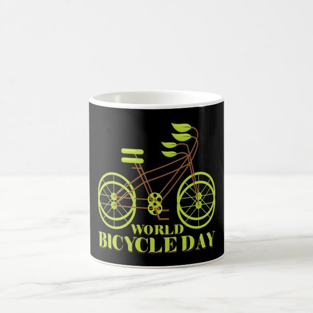 World Bicycle Day Coffee Mug (Center)