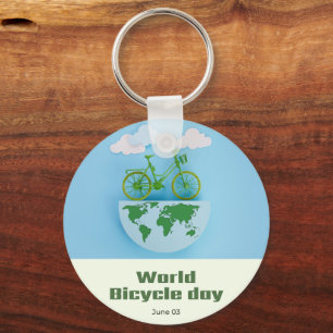 World Bicycle Day Key Ring