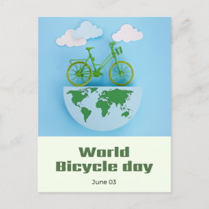 World Bicycle Day Postcard