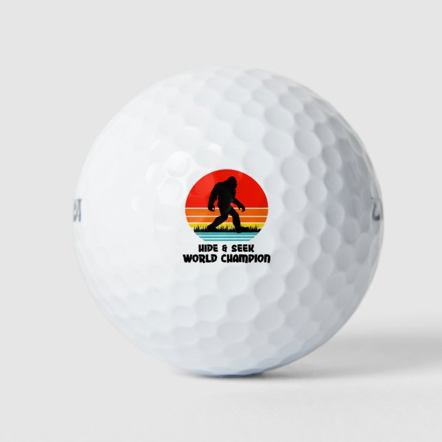 World Big Foot Hide and Seek Golf Balls (Front)
