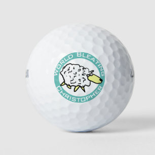 "World Bleating" Cartoon Sheep Golf Balls