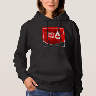World Blood Donor Day Phlebotomy Heartbeat Type Ph Hoodie