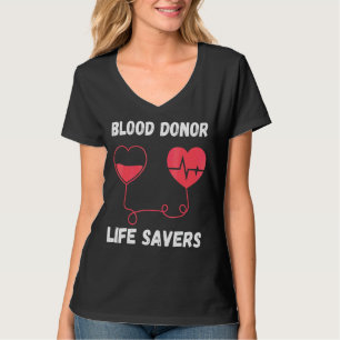 World Blood Donor Day Support Donate Blood Donor L T-Shirt