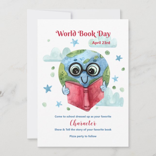 World Book Day Invitation (Front)