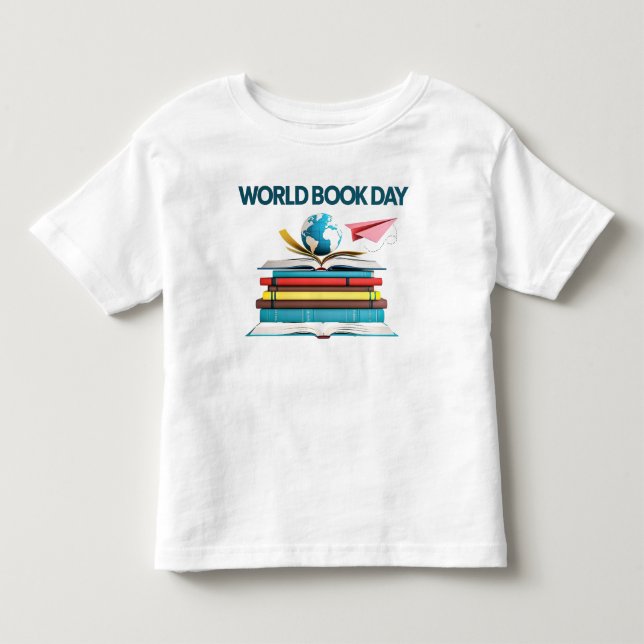 WORLD BOOK DAY – Knowledge & Imagination T-Shirt  (Front)