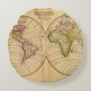World by Worcester Round Cushion