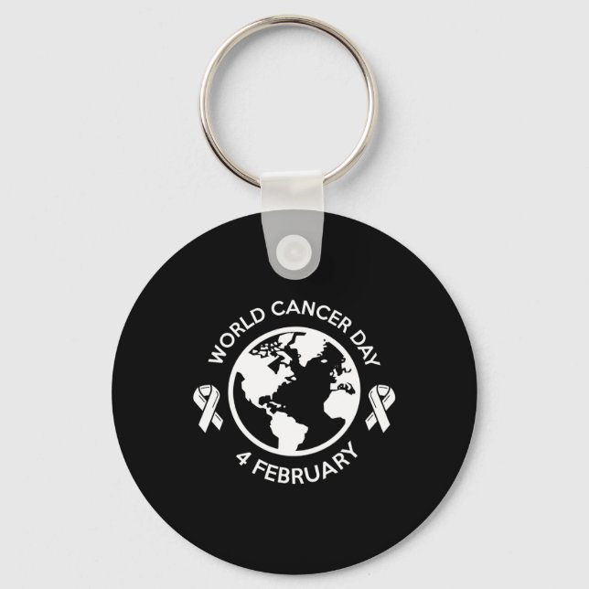 World Cancer Day 4. February 4  Key Ring (Front)