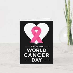 World Cancer Day Awareness 4th Feb Cancer Awarenes Card
