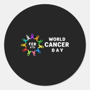 World Cancer Day  - Cancer Awareness  Classic Round Sticker