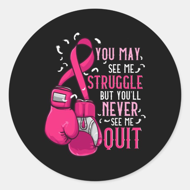 World Cancer Day  Cancer Awareness Gift Ideas 2 Classic Round Sticker (Front)