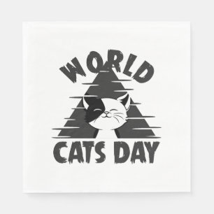 World Cats Day Napkin