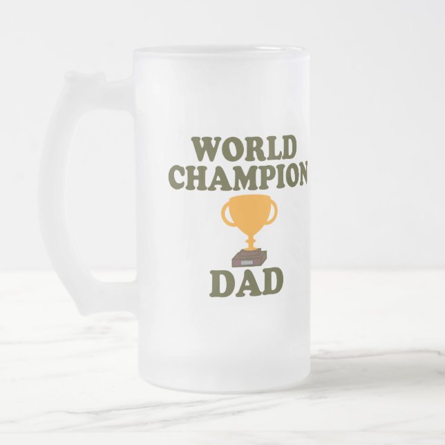 World Champion Dad Beer Mug (Left)