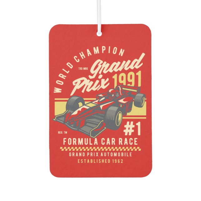 World Champion Grand Prix Racing Car | Sport Car Air Freshener (Front)
