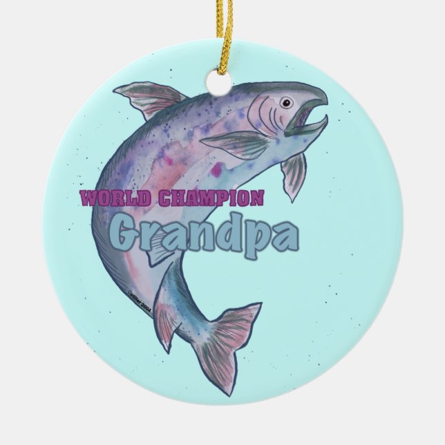 World Champion Grandpa ornament (Front)