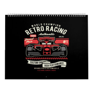 world champion retro racing calendar
