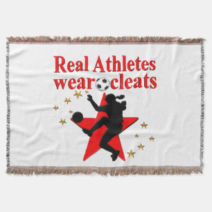 WORLD CHAMPION SOCCER PLAYER THROW BLANKET