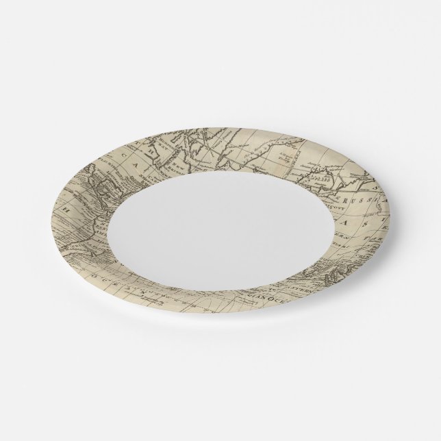 World Chart Paper Plate (Angled)