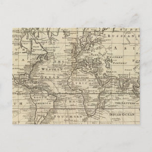 World Chart Postcard