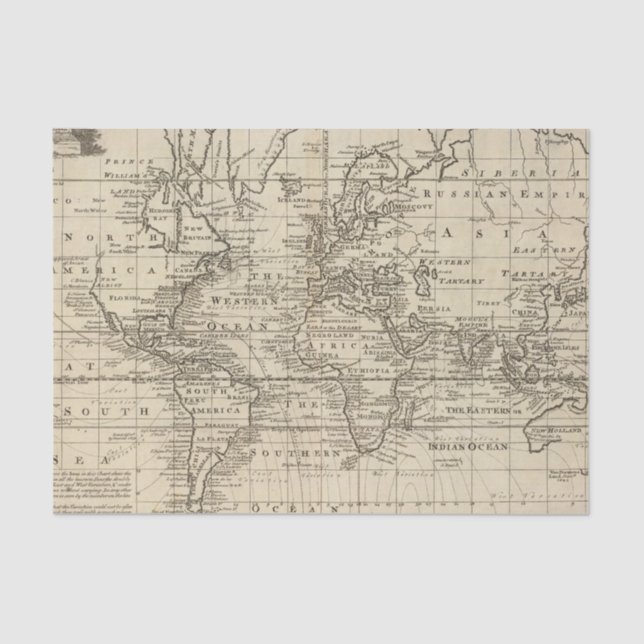 World Chart Tissue Paper (Front)