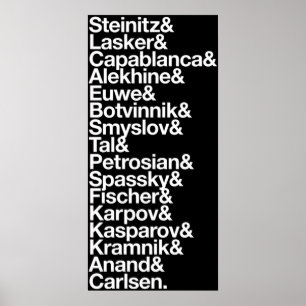 World Chess Champions Poster