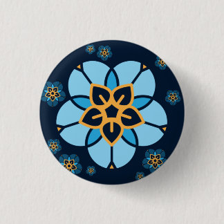 World Childless Week badge multi flower (navy)