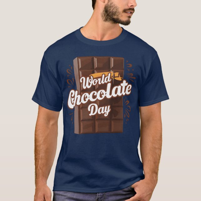 world chocolate day friends T-Shirt (Front)