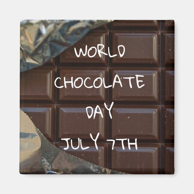 World Chocolate Day July 7th Magnet (Front)