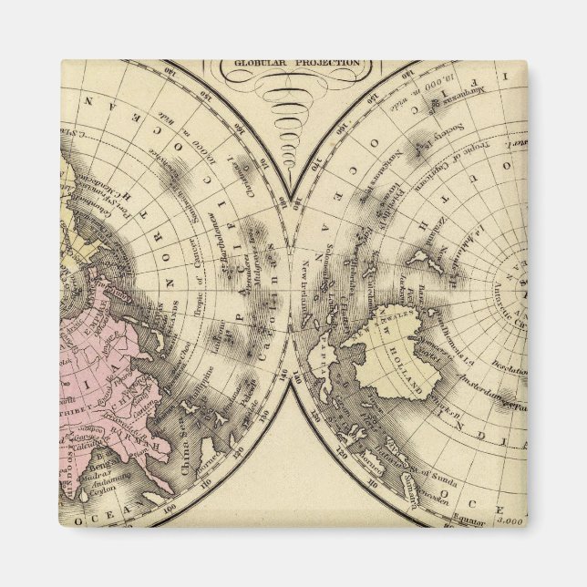 World, Christianity chart Magnet (Front)