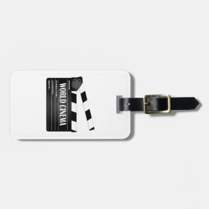 World Cinema Movie Clapperboard Luggage Tag
