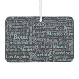 World Cities car air freshner Freshener