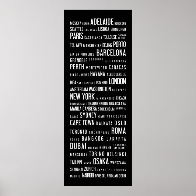 World cities poster (Front)