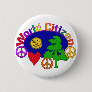 World Citizen 6 Cm Round Badge